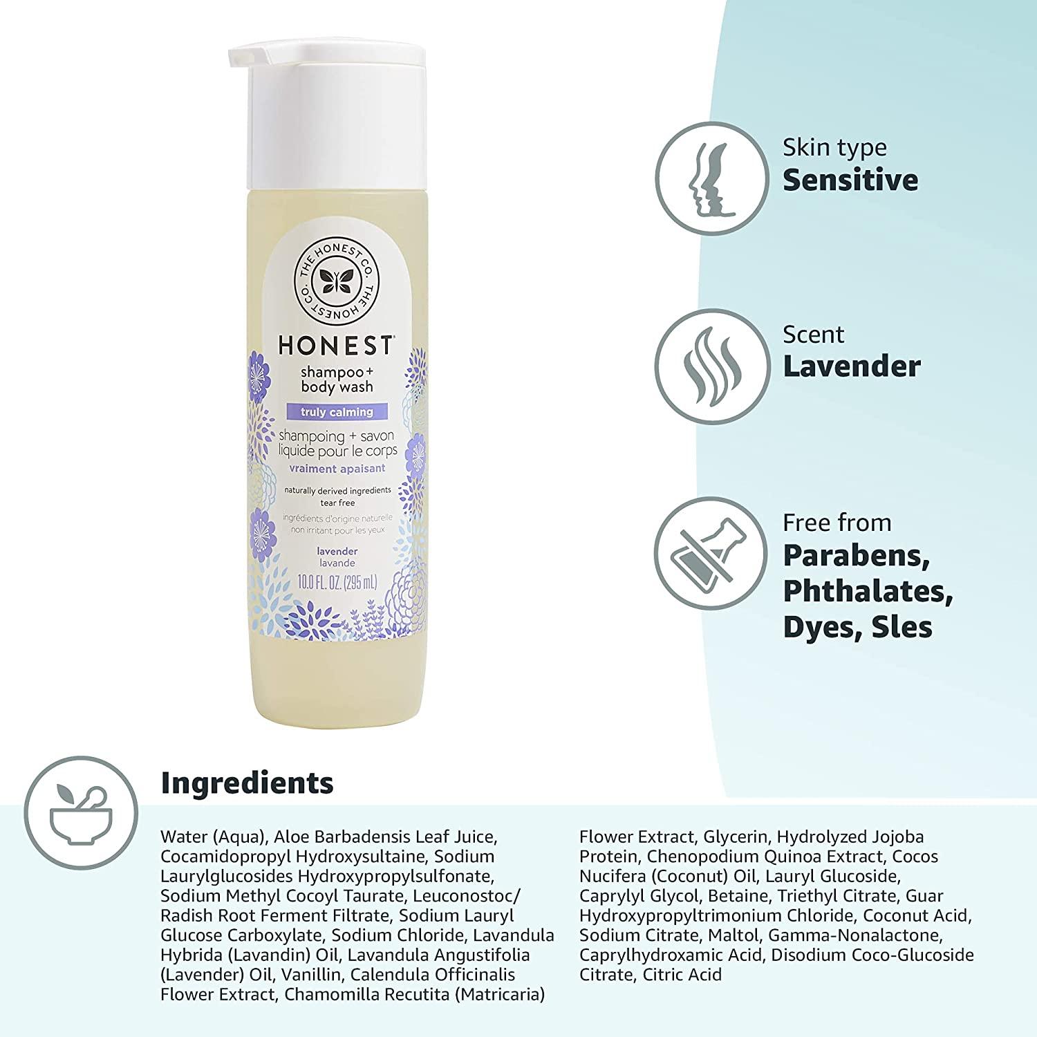 The Honest Company Shampoo + Body Wash, Lavender, 10 Fl. Oz