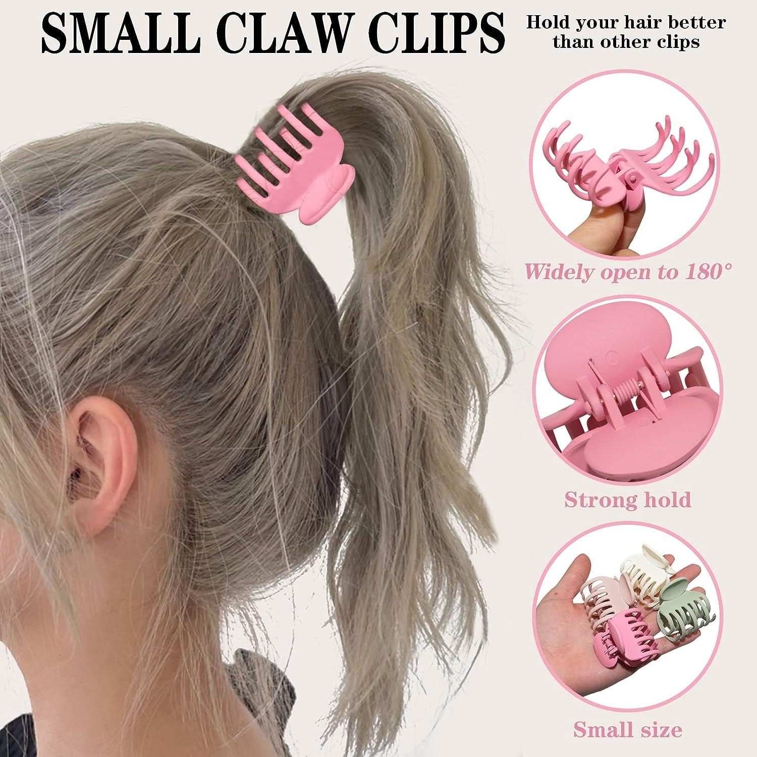 12pcs Large Flower Claw Clips for Thick Thin Curly Hair Medium