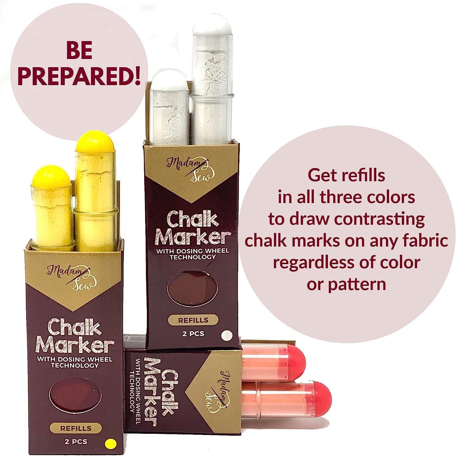 The Quilted Bear Chalk Fabric Marker for Sewing - Yellow 