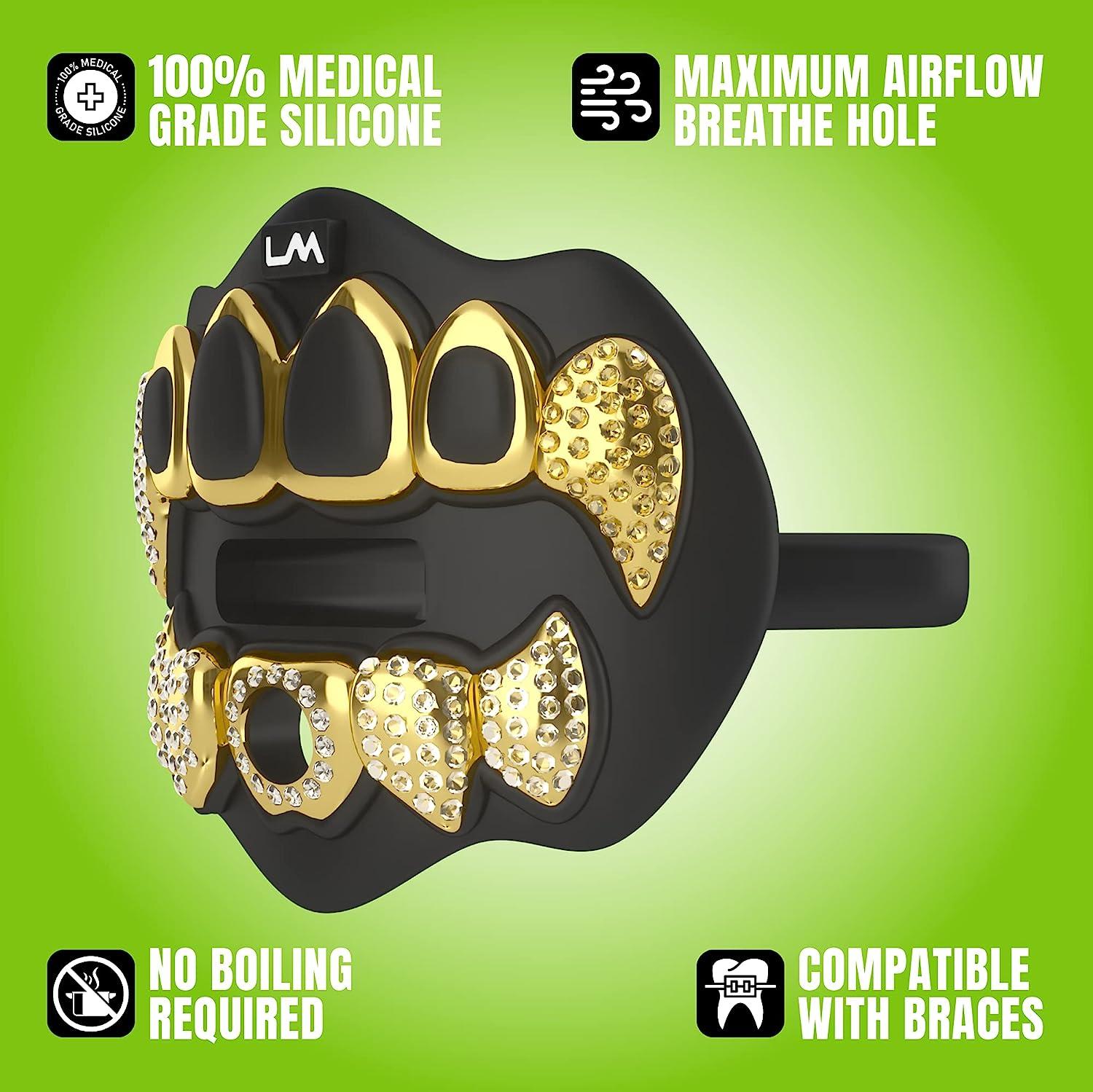 Loudmouth Football Mouth Guard 3D Chrome Grillz Adult & Youth Mouth