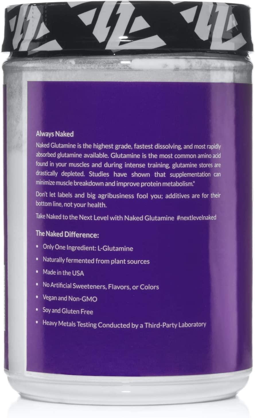 Pure LGlutamine Made in The USA 200 Servings 1,000g, 2.2lb Bulk