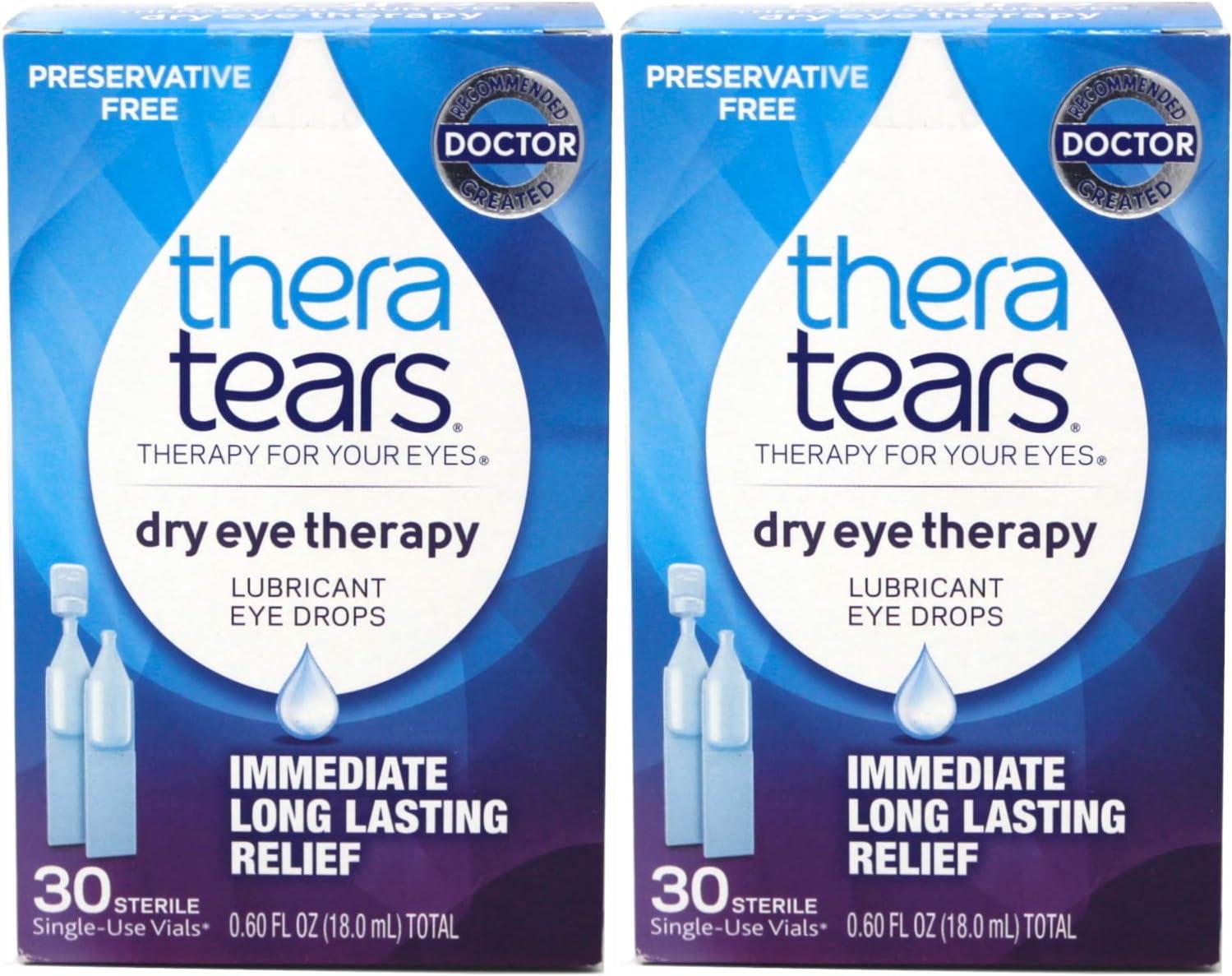 Thera Tears Dry Eye Therapy, 30 Vials each (Pack of 2)