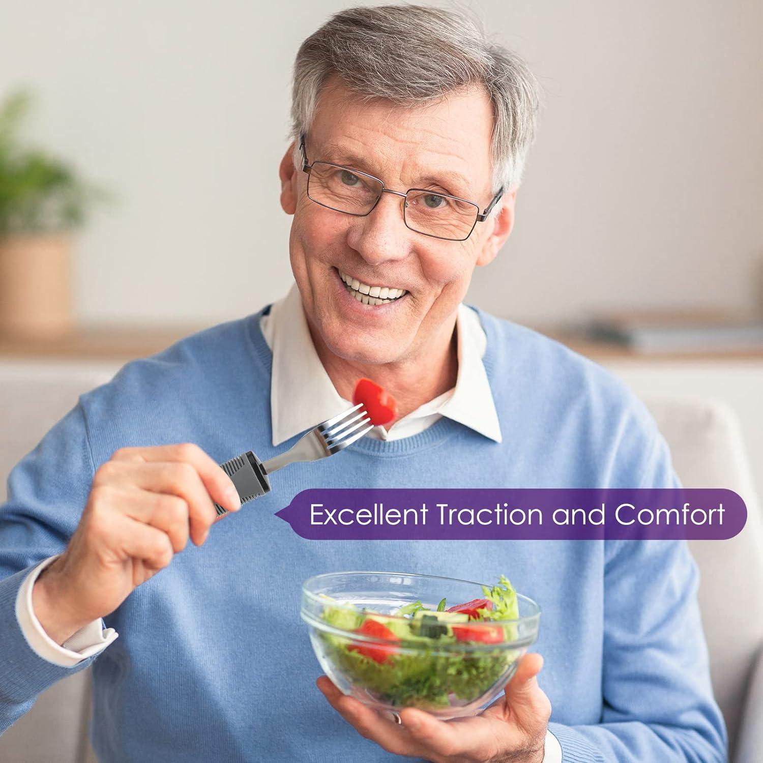 Easy Grip Cutlery Set of 4 Disability Aids Cutlery for Disabled Hands