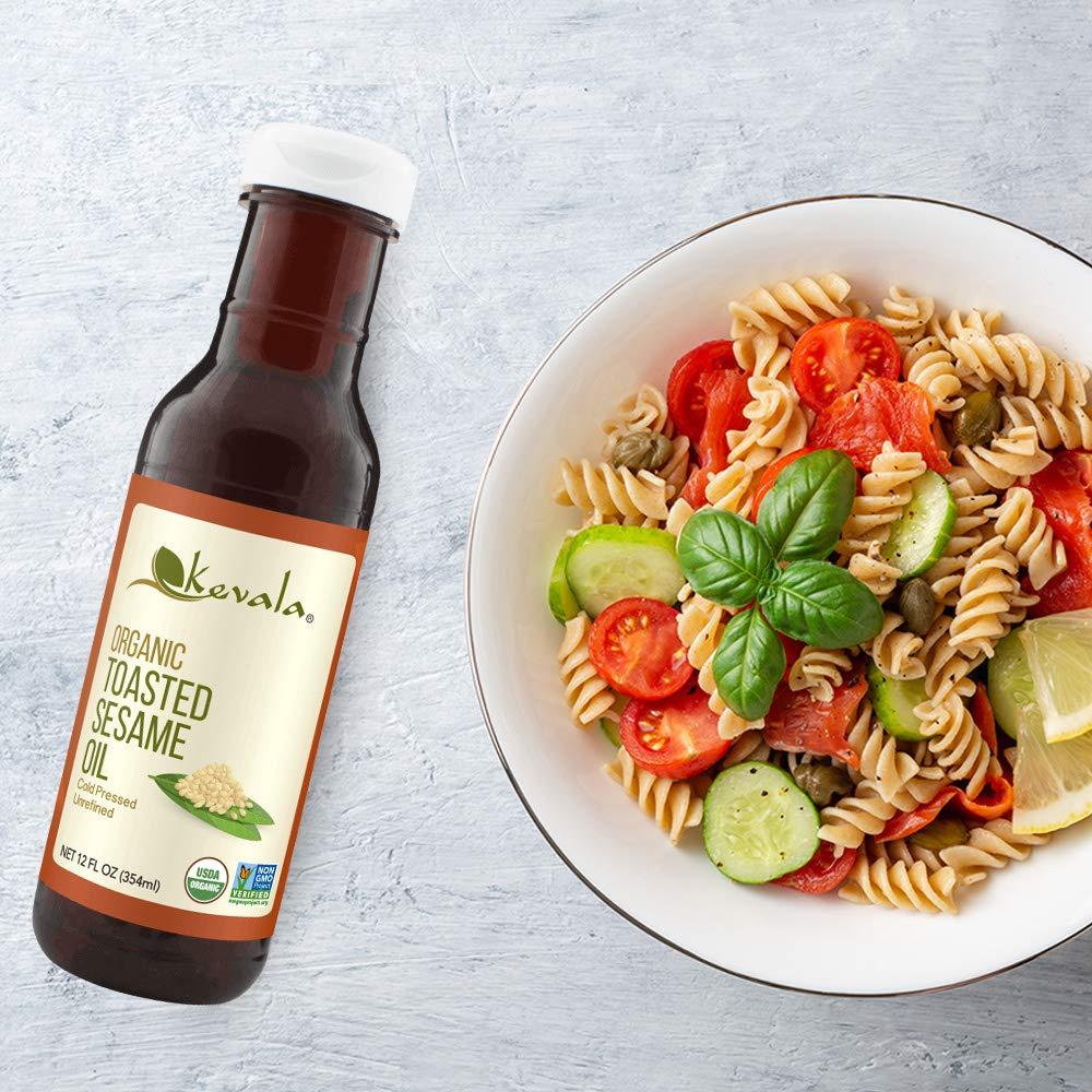Kevala Organic Toasted Sesame Oil, 1 Gallon (128 Fl Oz)