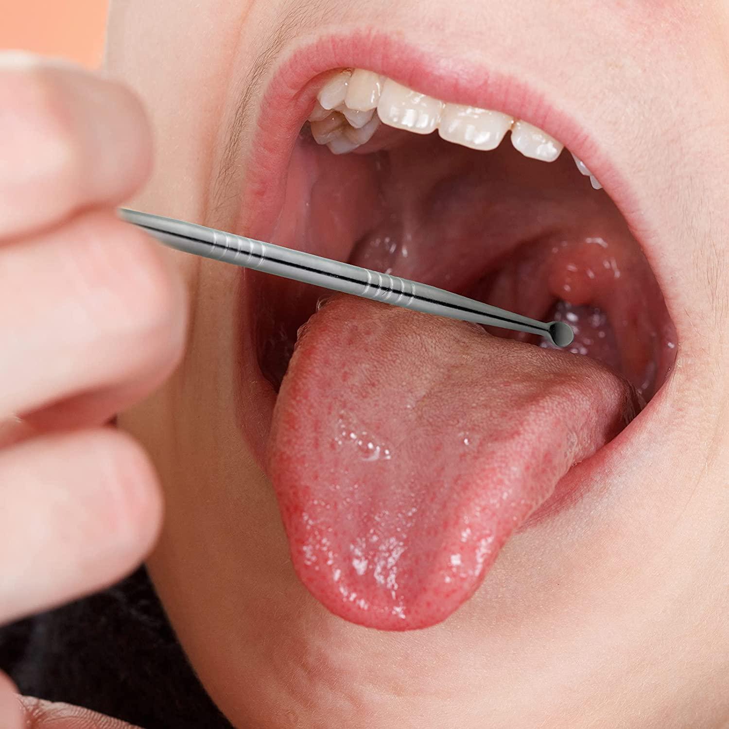 Tonsil Stone Remover Set Manual Irrigator, LED Light Tool, Stainless