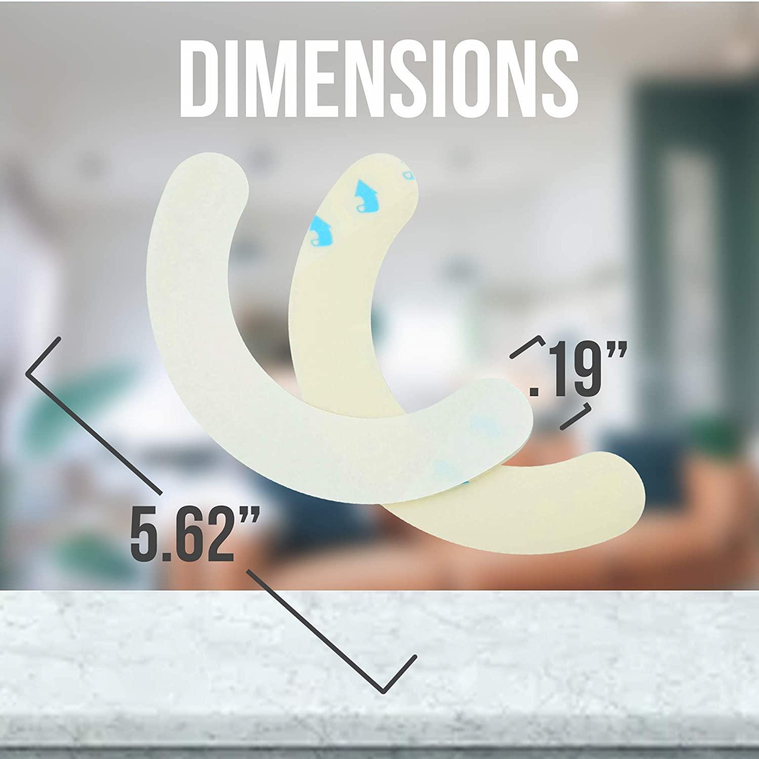 JJ CARE Ostomy Barrier Strips Pack of 20, 5.62 Elastic Barrier Strips