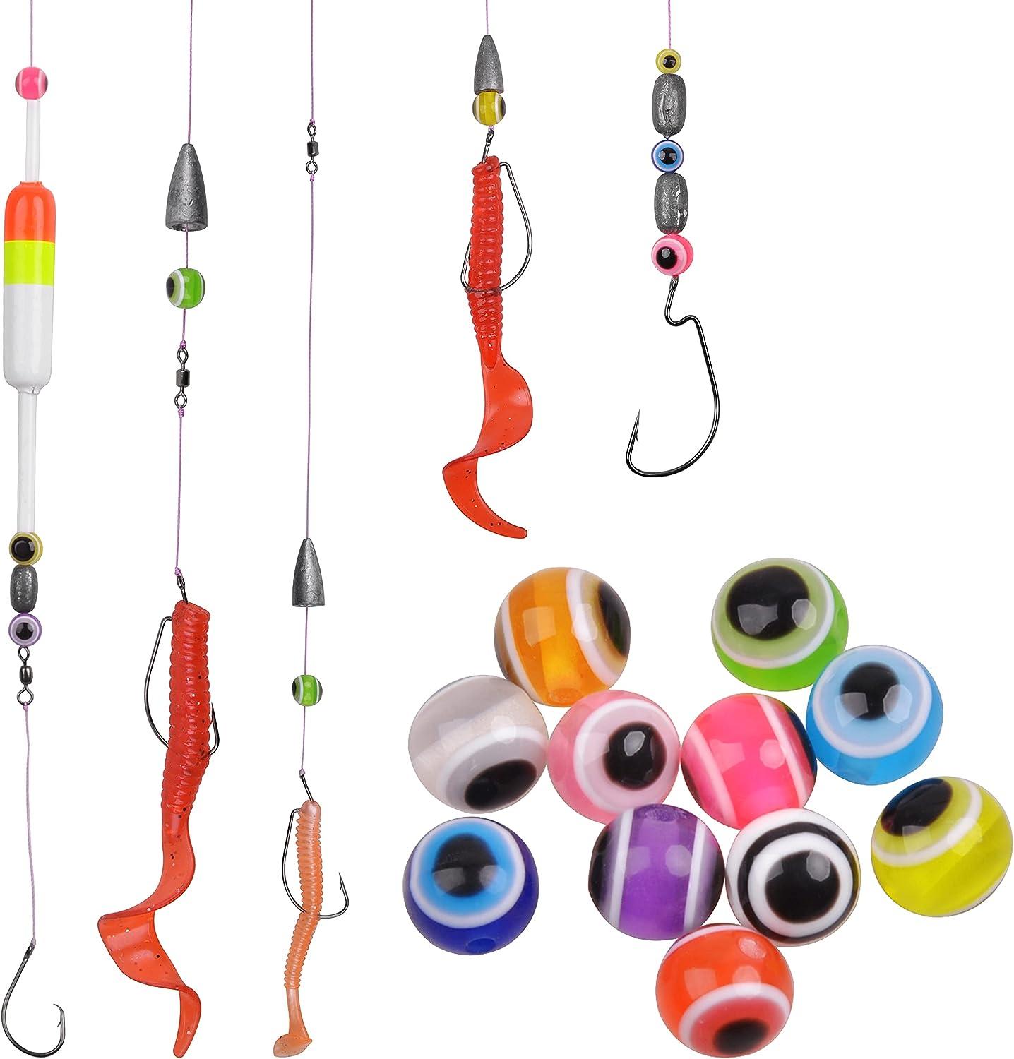 Maximumcatch 120pcs-300pcs Fishing Eye Beads Assorted 6mm/8mm/10mm/12mm  Mixed Color Fishing Line Beads with Plastic Box - AliExpress