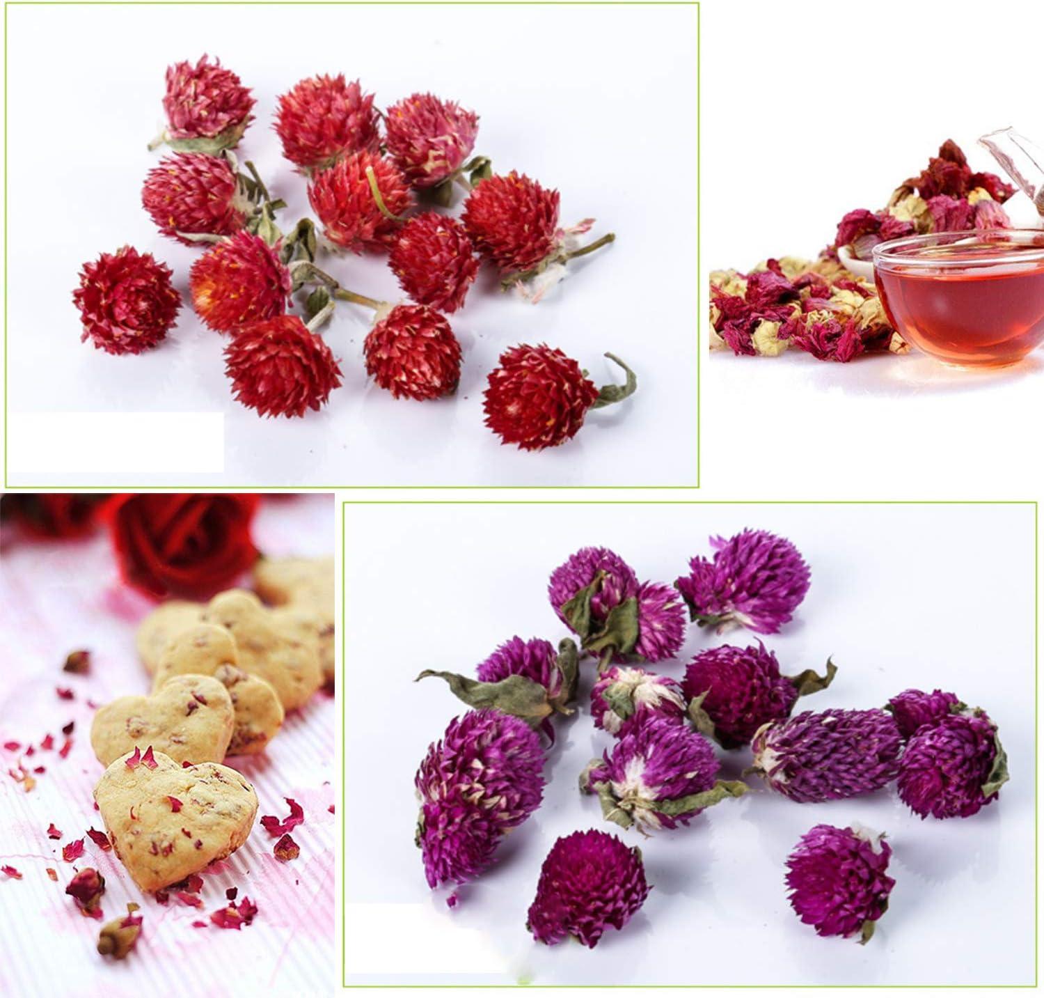 TEARELAE - Dried Jasmine Flowers Bud - Edible Flowers For Drinks - 100%  Natural Dried Herbs Loose Leaf Herbal Tea - For Soap Making, Bath Bombing