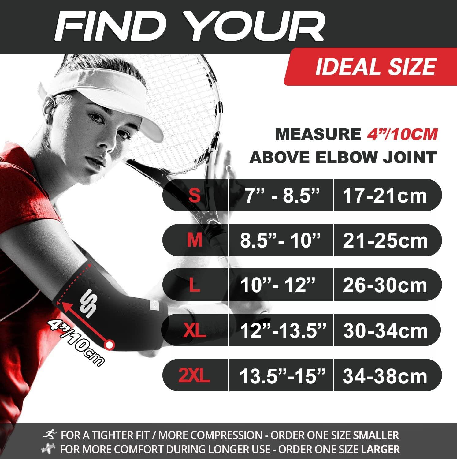 Sleeve Stars Elbow Compression Sleeve. Tennis Elbow Brace for Women & Men, Tendonitis and Tennis