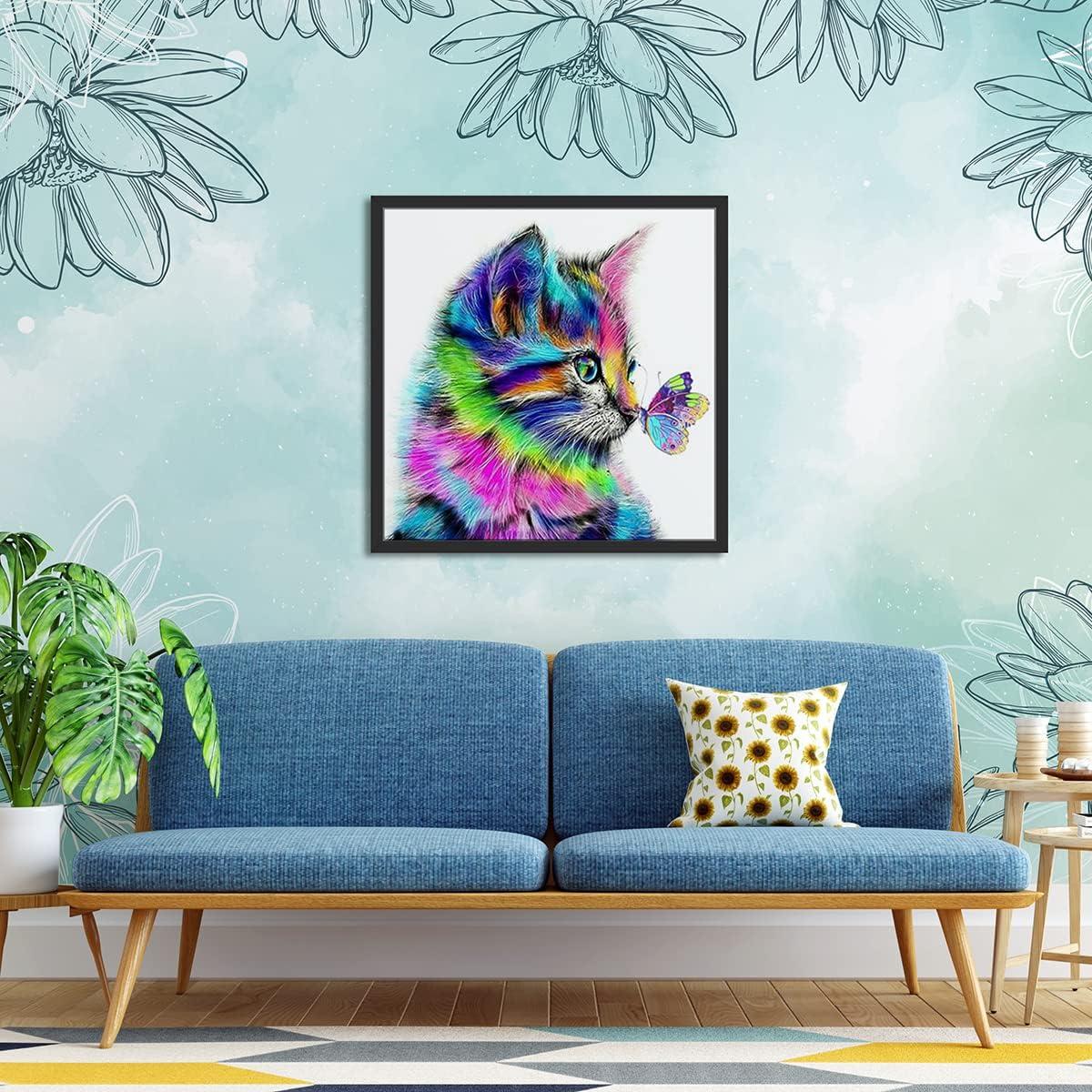 1pc Colorful Abstract Art Rainbow Diamond Painting Without Frame, Full  Drilled Art Decor For Walls, Suitable For Beginners, Adults, Gift