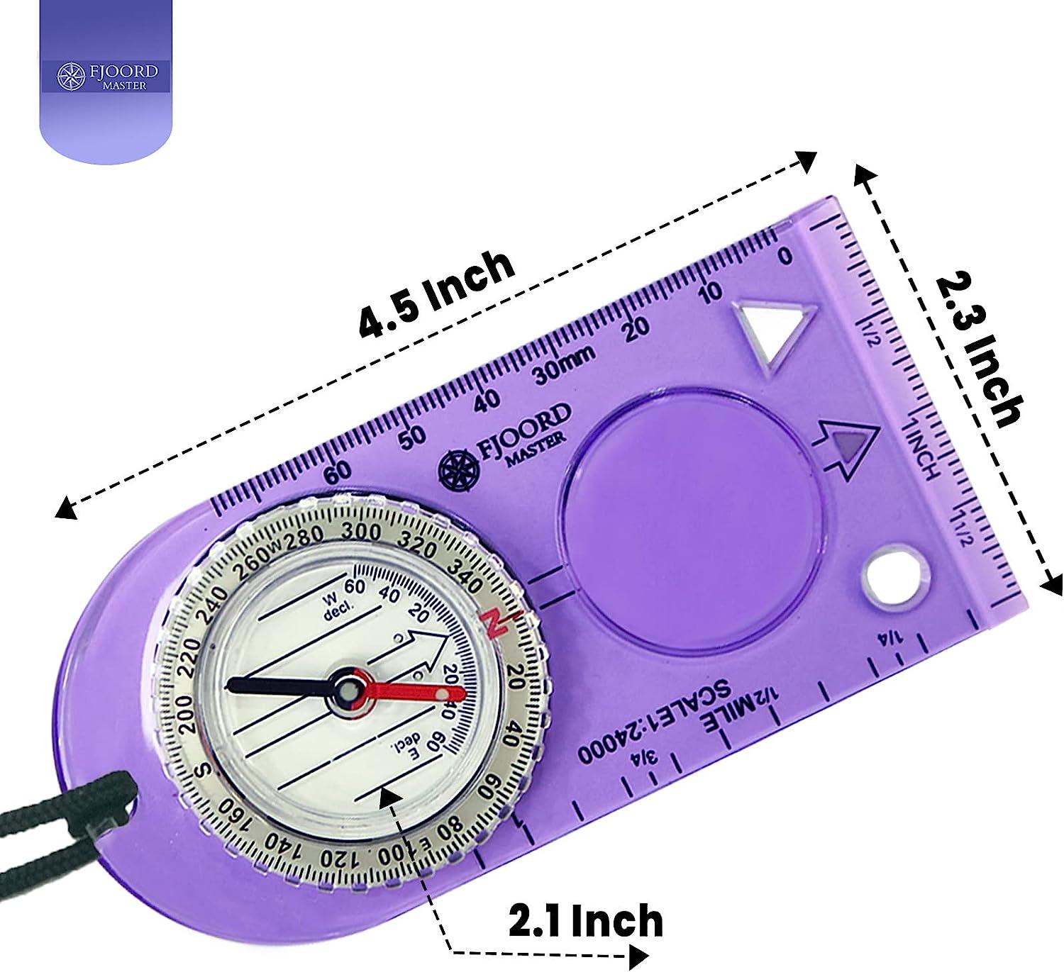 Camping Compass Luminous Hiking Compass Survival Compass