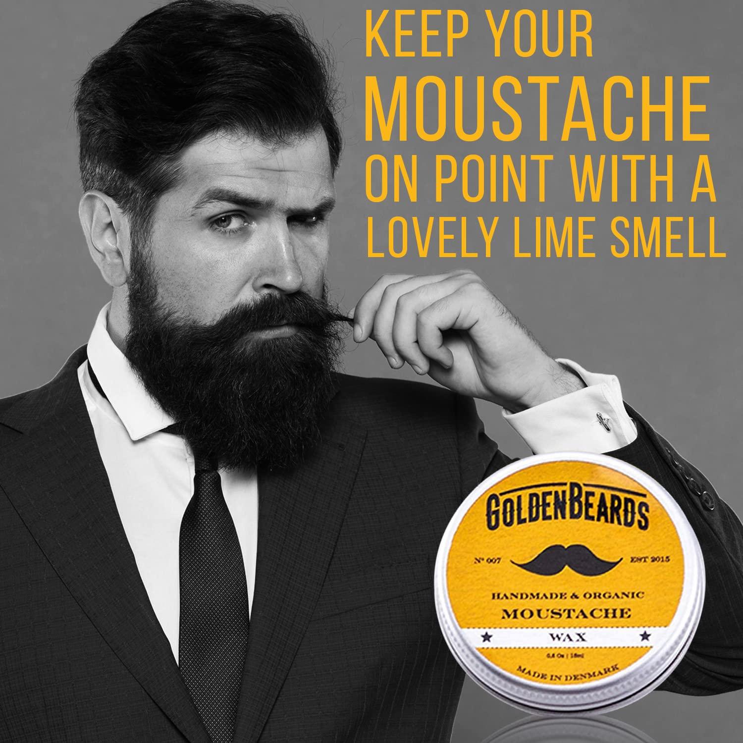 Moustache Wax & Folding Small Comb Get the BEST Moustache Wax KIT with