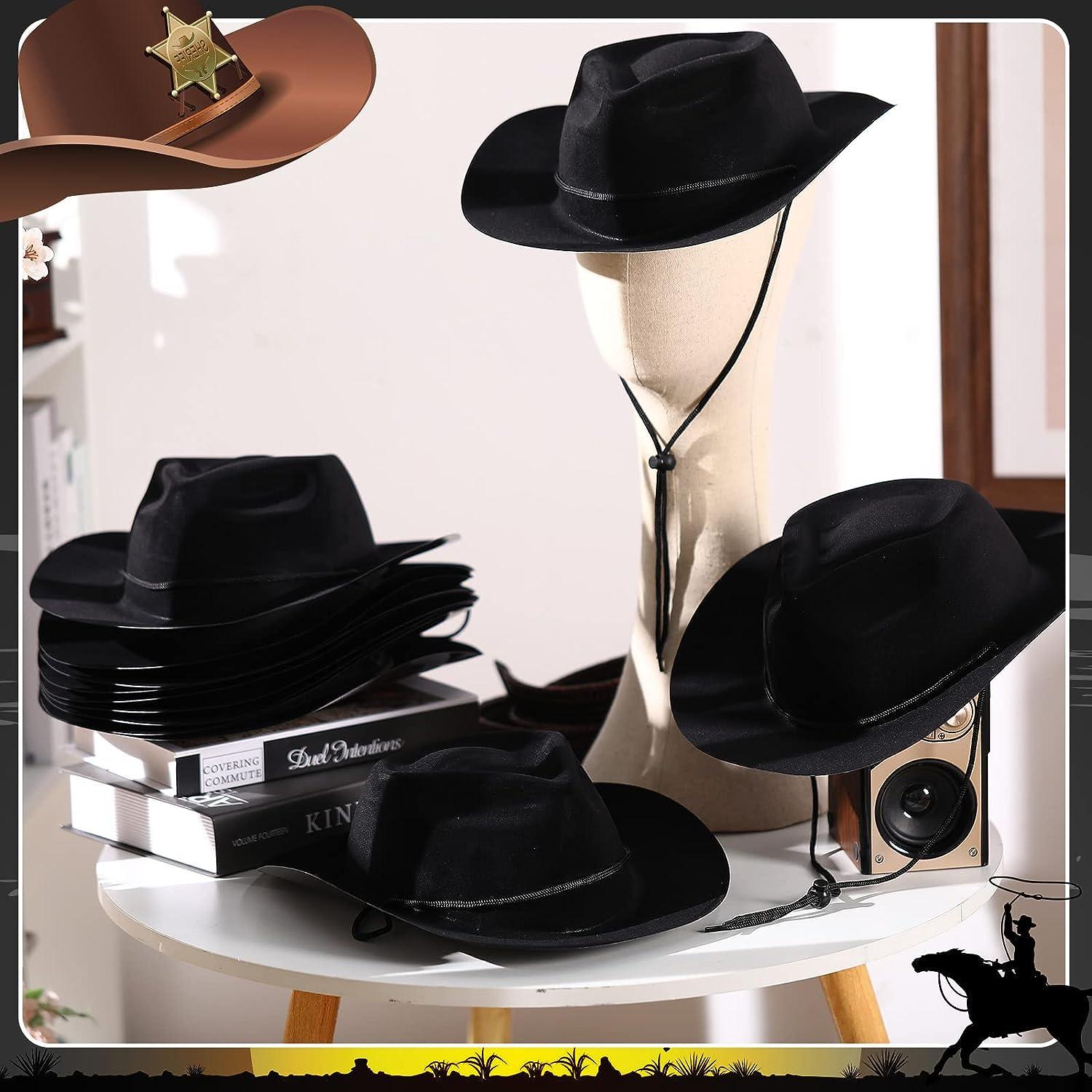 Adult High Crown Western Hats - Party Wear - 12 Pieces