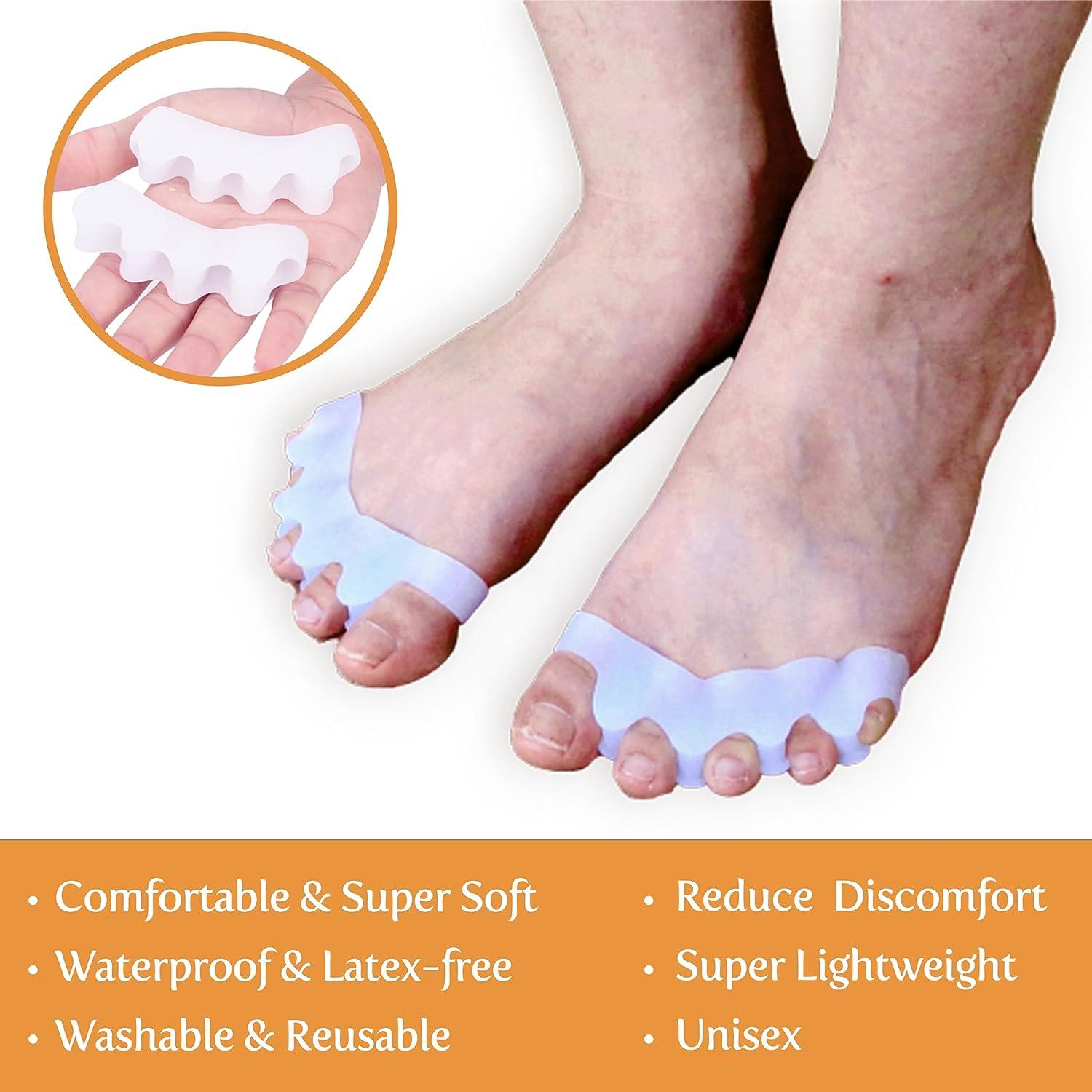 FeetCare Gel 5 Toe Spreader Bunion Corrector Toe separator Correct Toes
