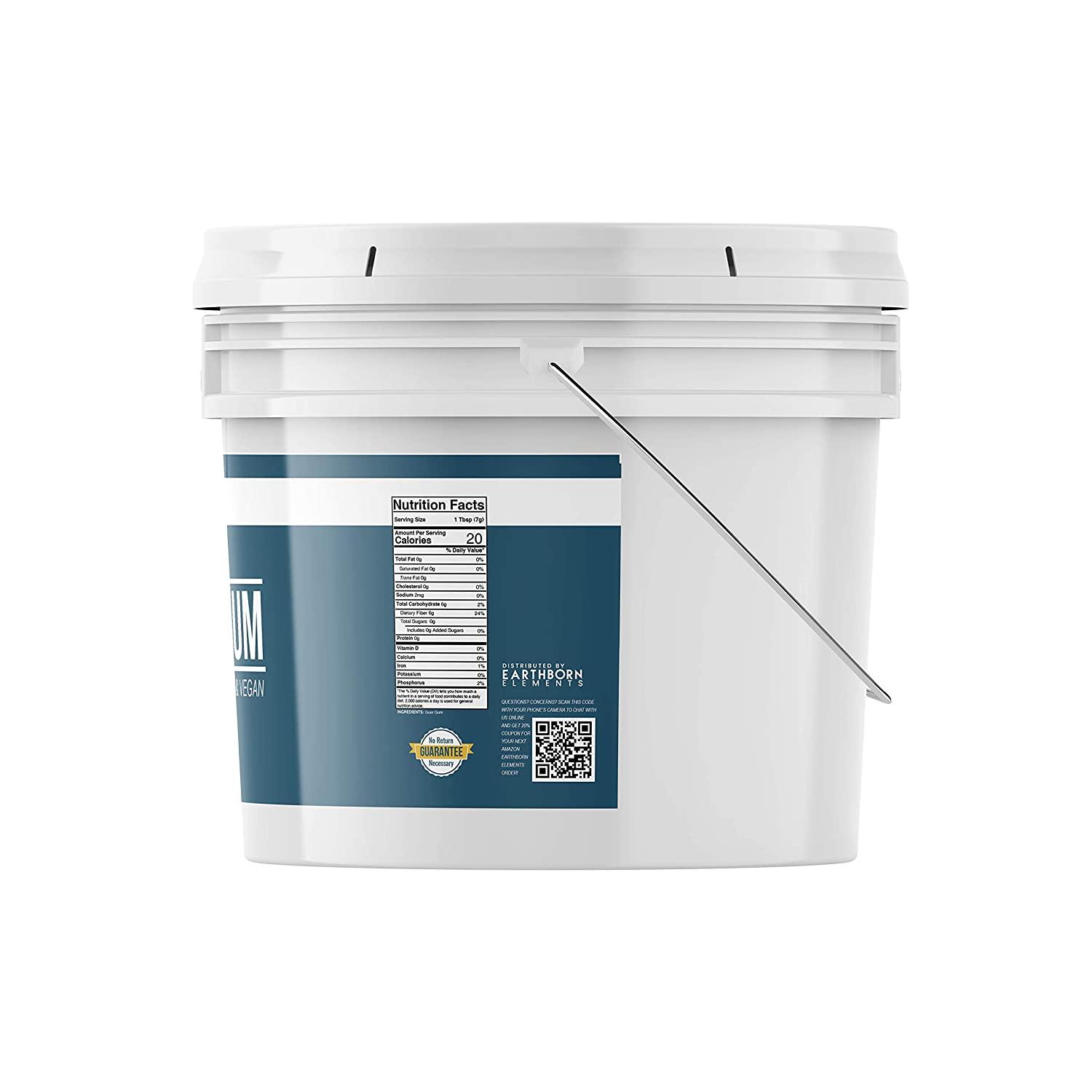 Earthborn Elements Guar Gum Powder, 1 Gallon, GlutenFree Food Thickener & Binder, Baking