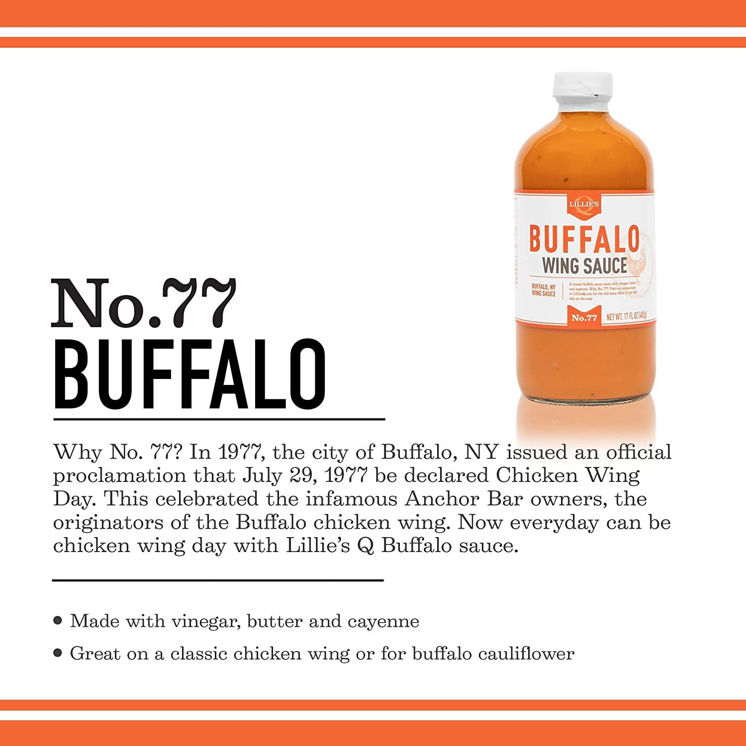 Lillie's Q Buffalo Wing Sauce, KetoFriendly, Spicy Flavor with