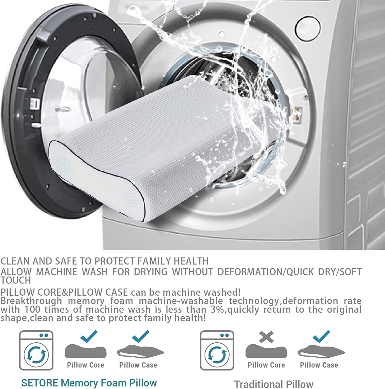 DREAMSIR SETORE Extra Firm Contour Pillow for Neck Support Orthopedic