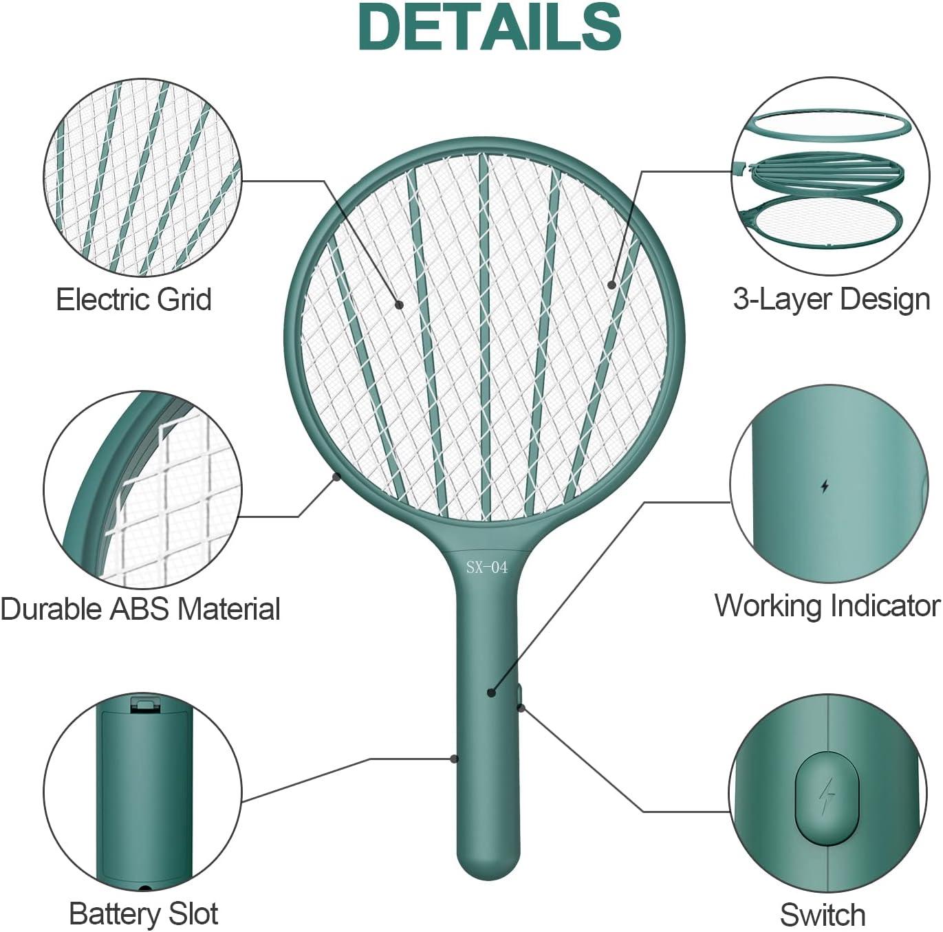 Electronic racket zappers clearance with protective grids