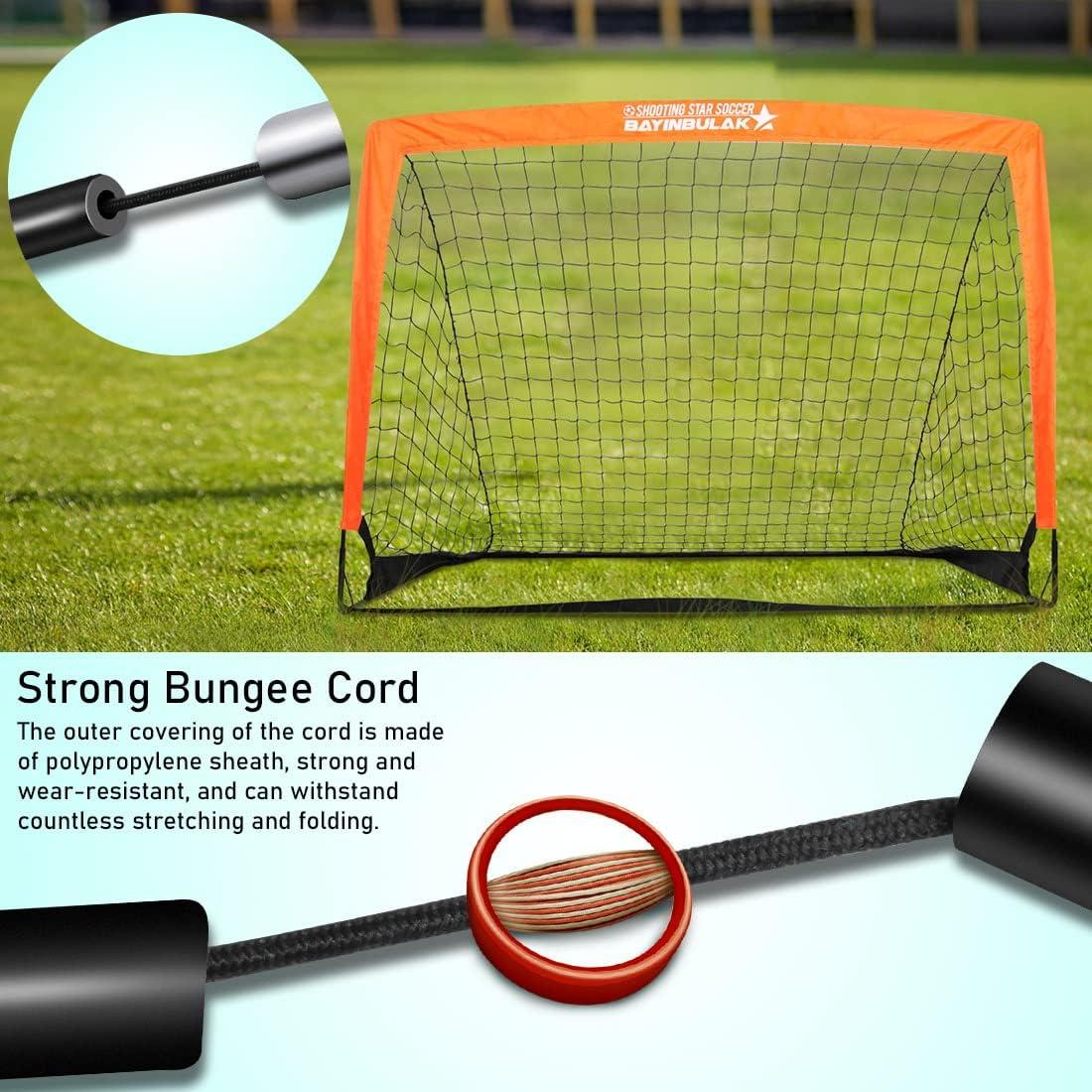 Soccer Goal Pop Up Soccer Net for Kids Backyard, 1 Pack 4' x 3', Orange