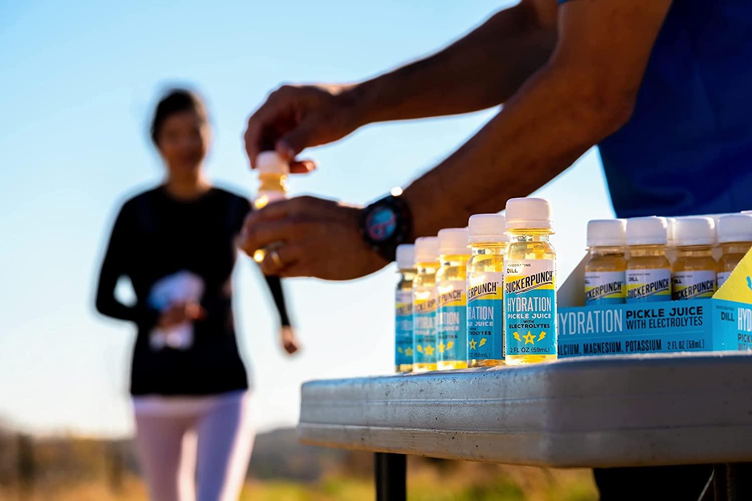 SuckerPunch Portable Hydration 2oz Pickle Shot Calcium, Magnesium, Potassium Electrolyte