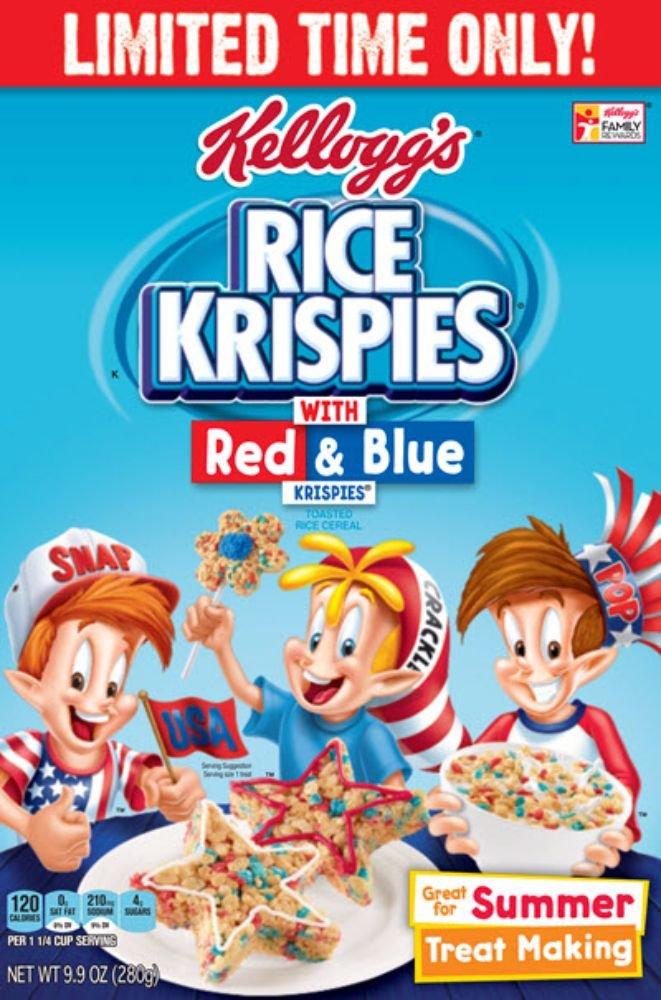 Kellogg's Rice Krispies Red & Blue Cereal (2 Pack)