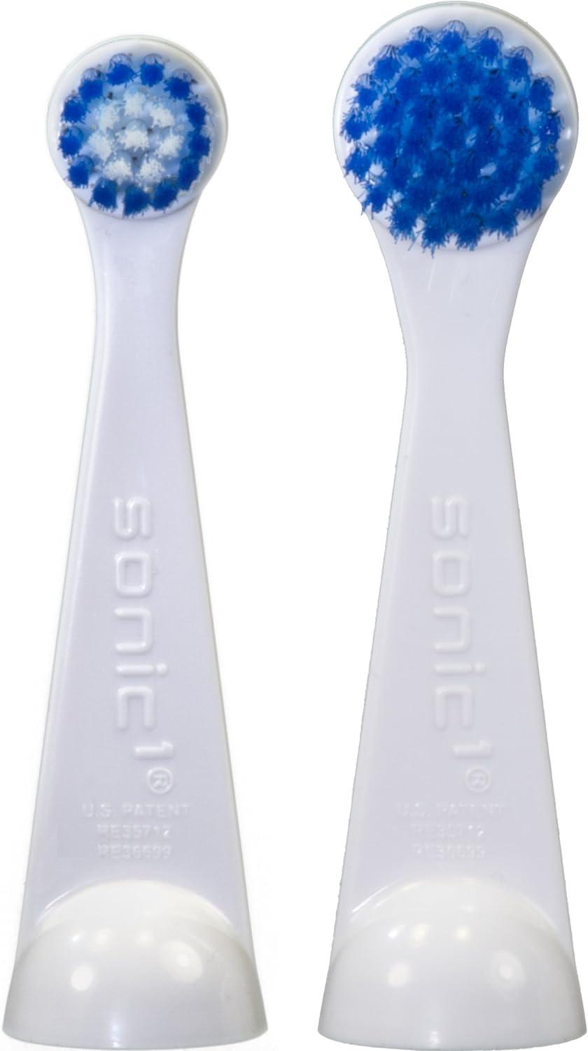 Cybersonic3 Compact and Deluxe Replacement Brush Heads 2 Pack