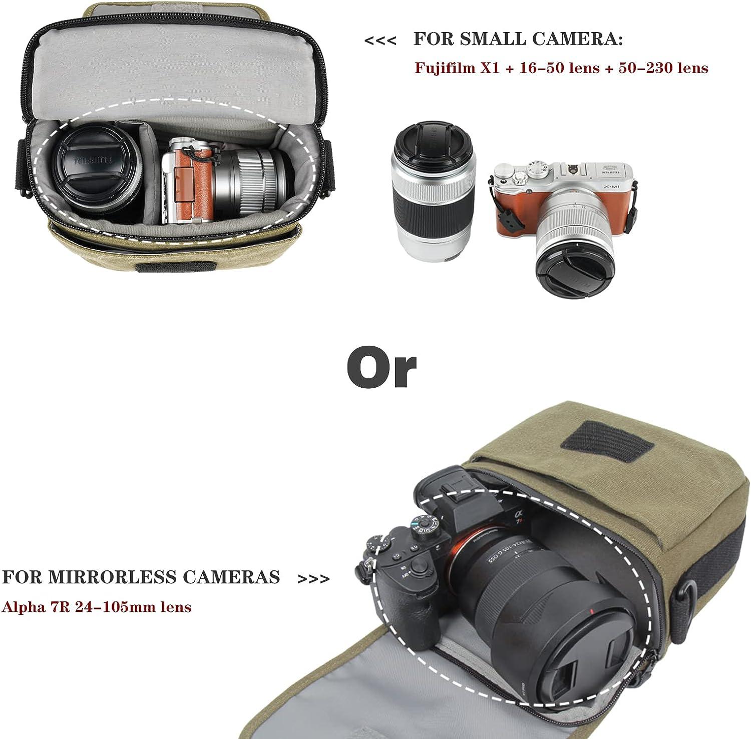 Amazon.com : USA Gear Small Camera Pouch w/Belt Loop, Weather Resistant  Exterior - Belt Loop Camera Case Compatible with Olympus Tough, Sony  Cybershot Camera, Kodak PIXPRO, Canon Elph and more Travel Cameras :