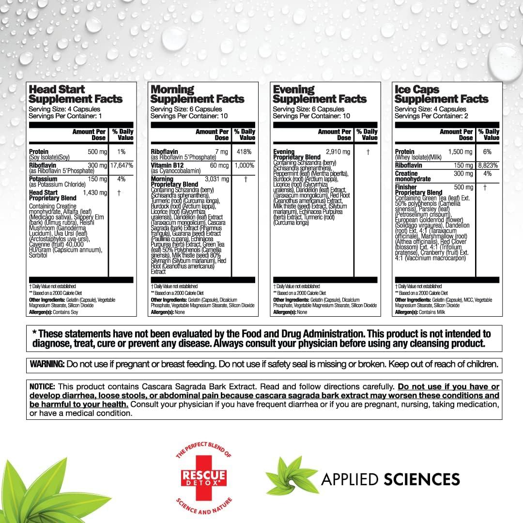 Rescue Detox 10 Day Detox Comprehensive Cleansing Program with