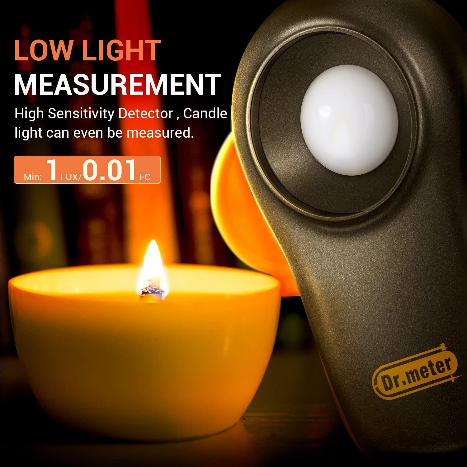 Dr.meter LX1330B Digital Illuminance Light Meter, 0200,000 Measurement