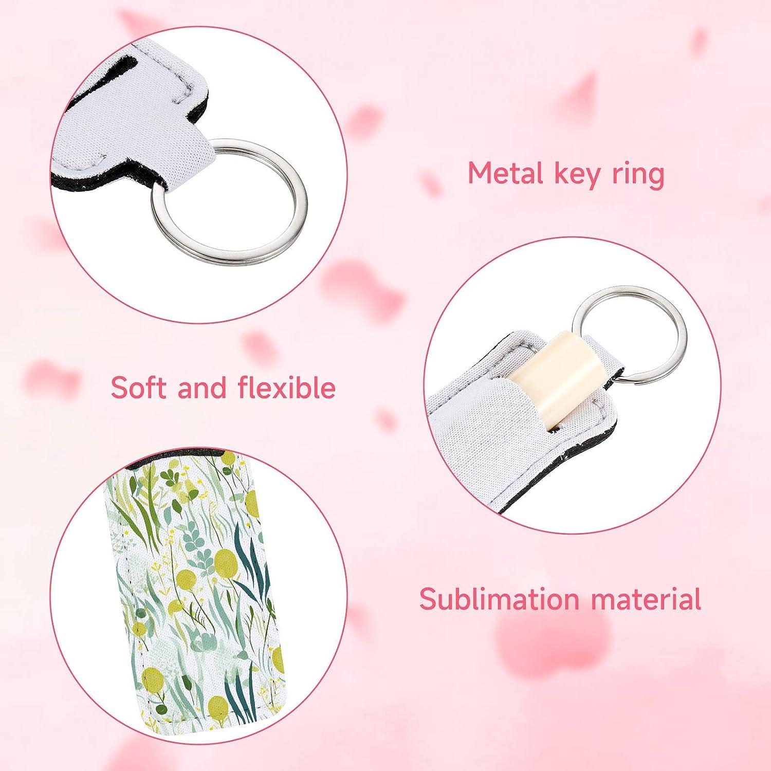 Valyria Sublimation Blanks Chapstick Holder Keychains Lipstick Holder  Keychains Chapstick Holder Bulk (White-Olive Shape (10 Pcs)) : Buy Online  at Best Price in KSA - Souq is now : Beauty