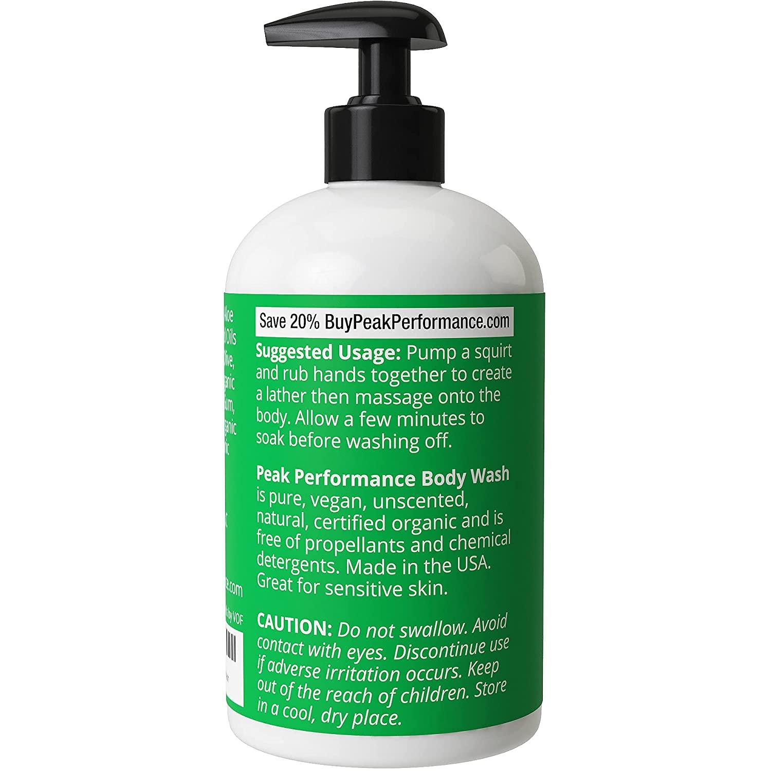 USDA Organic Body Wash Unscented And Great For Sensitive Skin