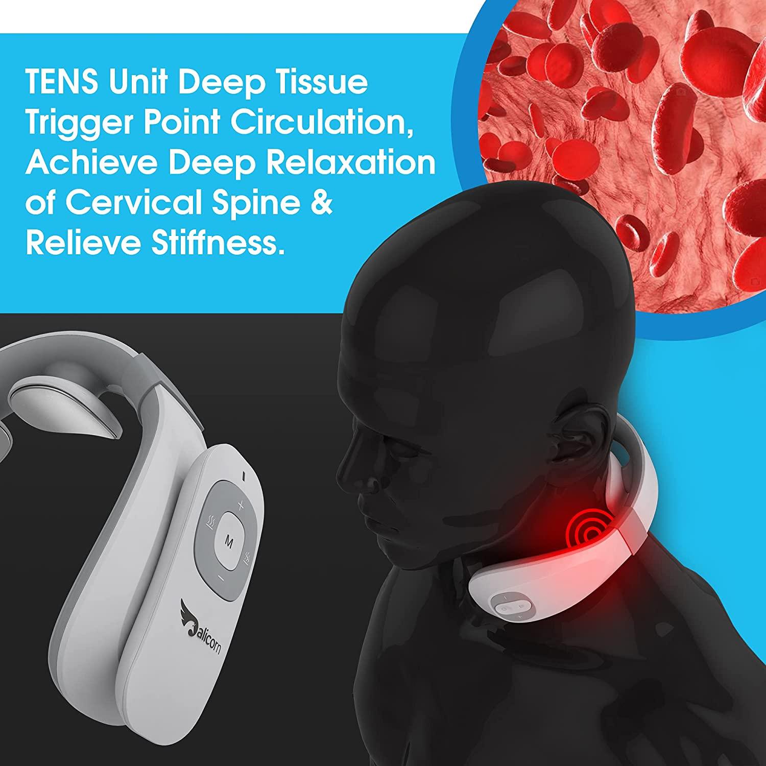 TENS Unit For Neck and Back Pain - TENS Smart Neck Massager For