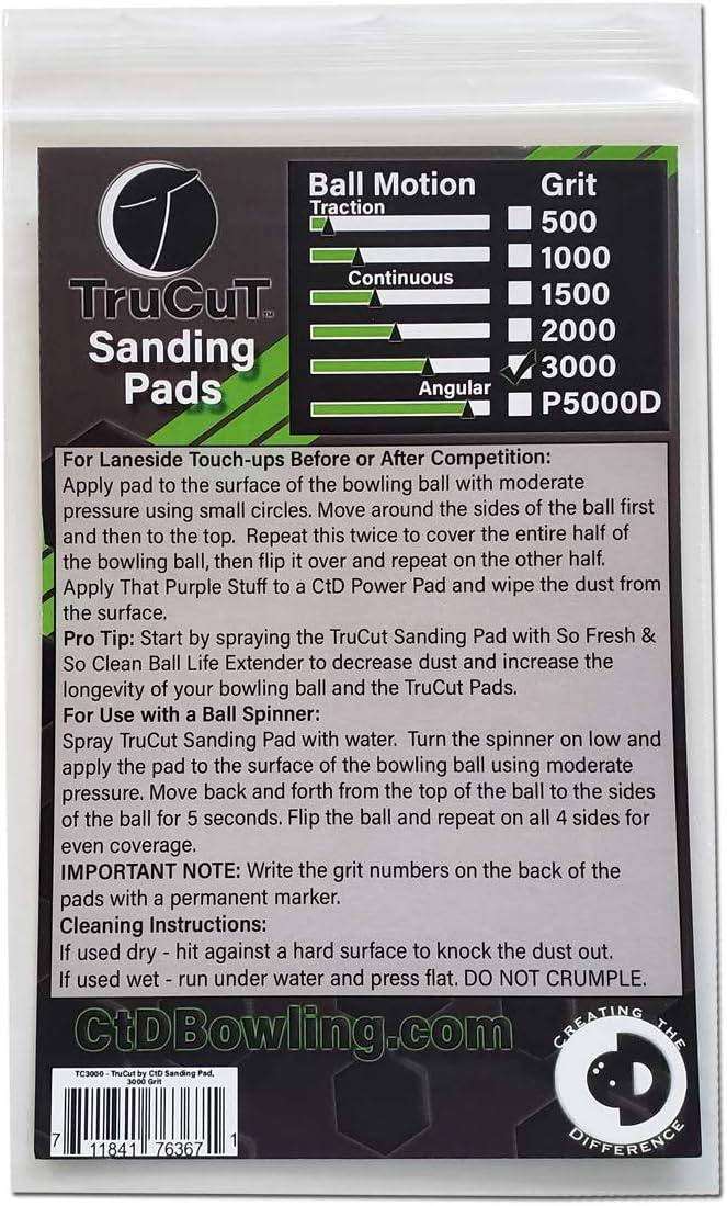 TruCut Sanding Pad 3000 Grit 5" Diameter Sanding Pads Made for