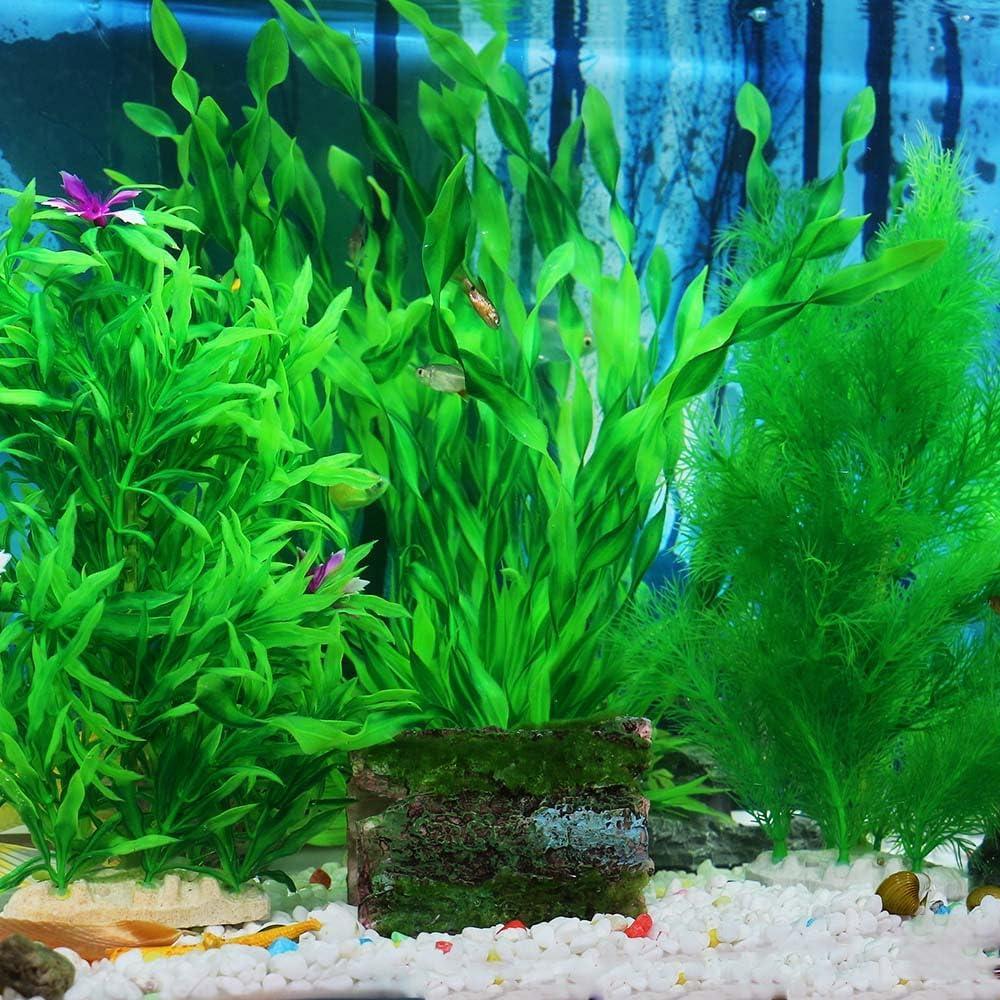 Ctpeng 3-Piece Plastic Aquarium Plants (24-32 cm) | XL Green Aquarium  Decoration for Stunning Aquascapes - International Shipping Available | Buy  Now with Express International Delivery | GoSupps.com