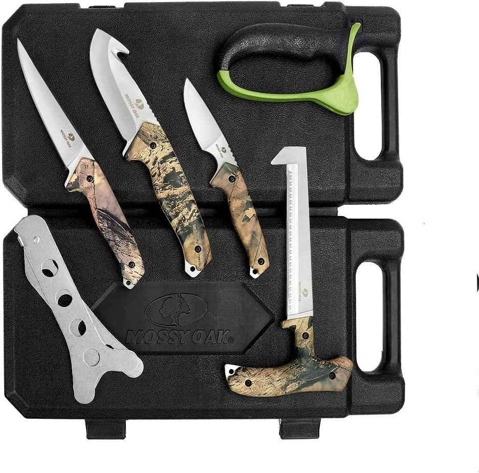 MOSSY OAK Hunting Field Dressing Kit - Portable Butcher Game Processor Set  (8-piece)