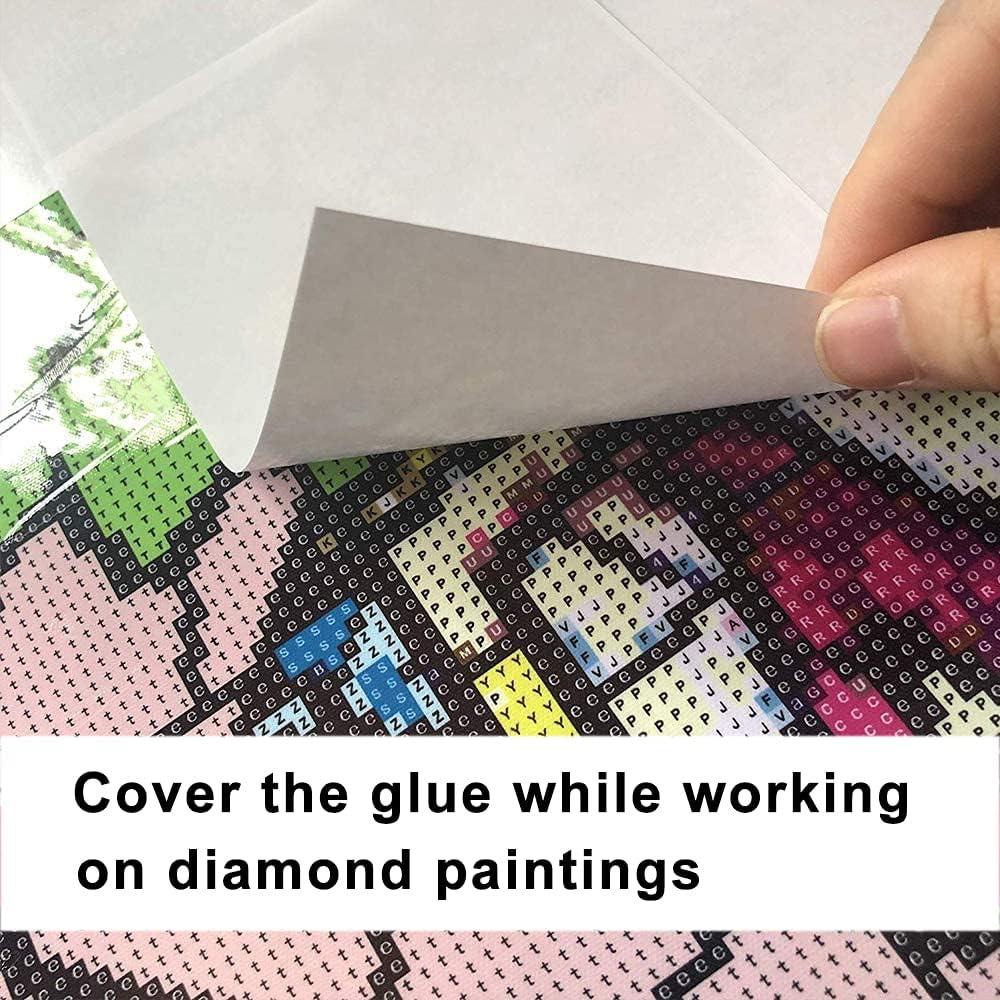 100 Pieces Diamond Painting Release Paper Double-Sided Release Paper  Non-Stick Diamond Painting Cover Replacement Paper, 5.9 x 3.9 Inch