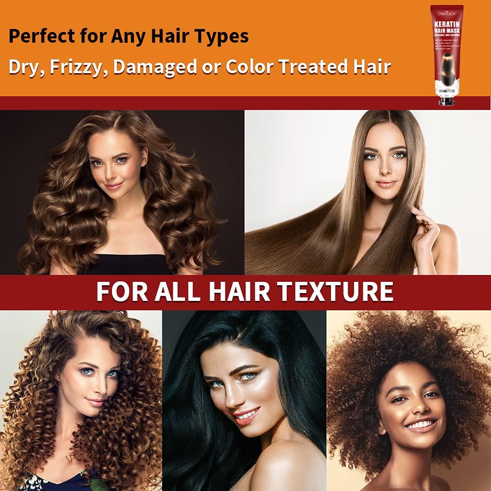 9 Pack Hair Treatment Masks Gift Set BulkKeratin Hair Mask Hydration