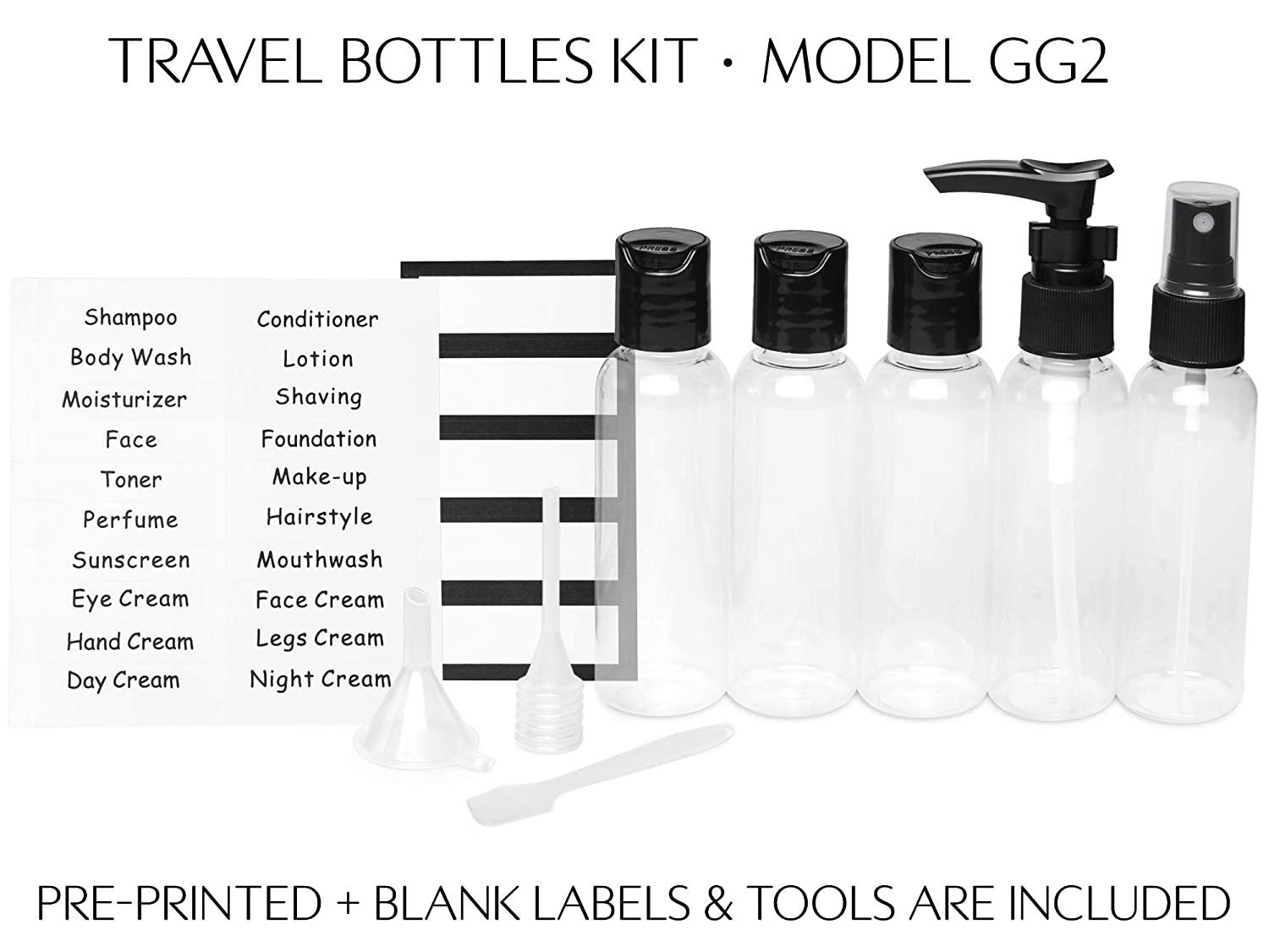 TSA Approved Travel Bottles for Toiletries Travel Containers with TSA