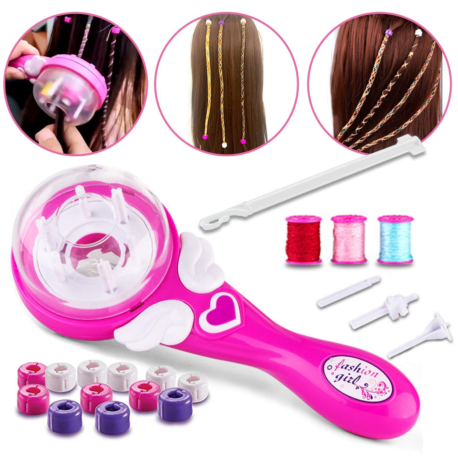 Marbe Electric Hair Braider Hair Styling DIY Convenient Twist Braid Hair  Braiding Tool for Girl's Headdress Pink