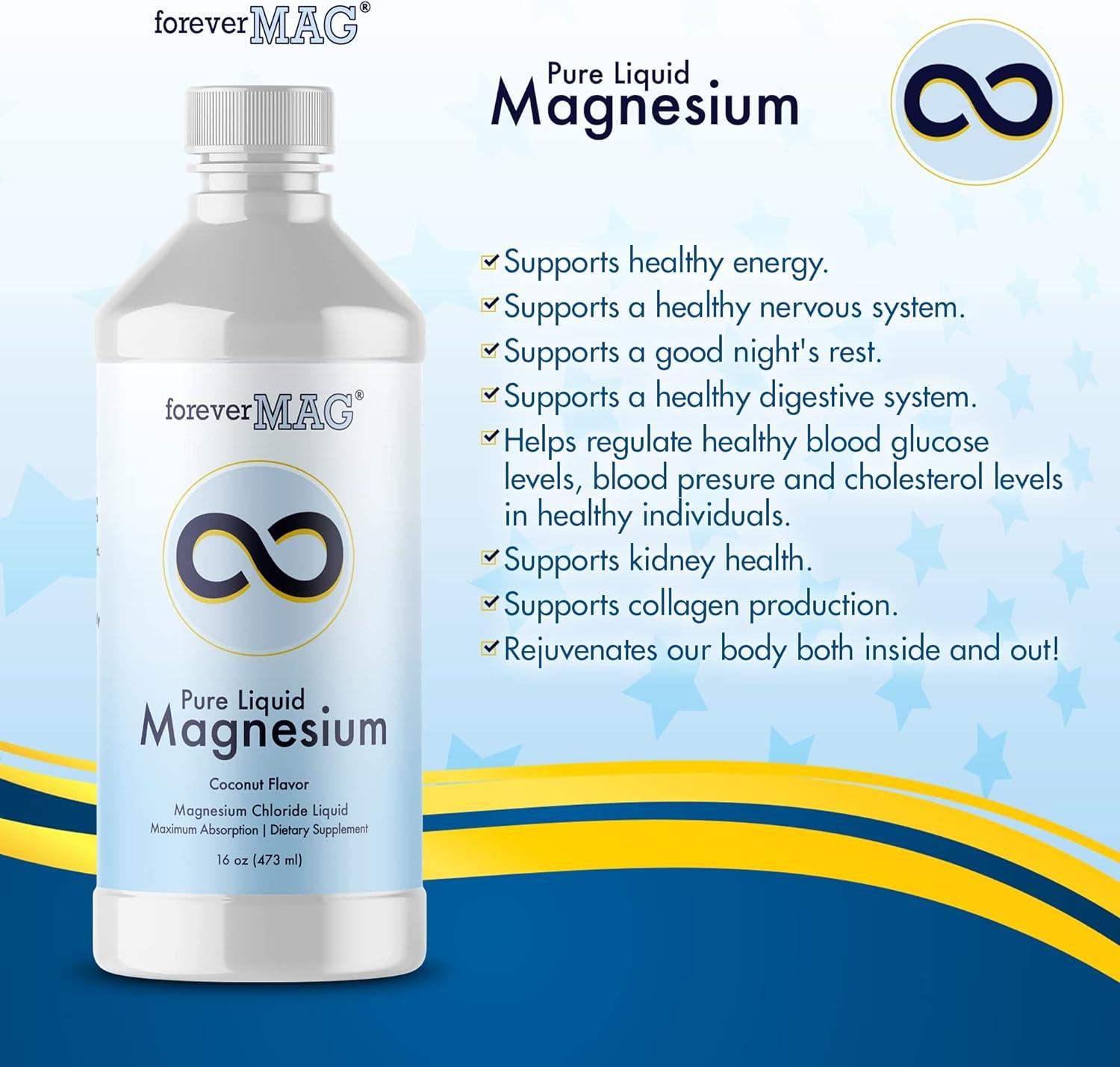 ForeverMag Liquid Magnesium Chloride Nervous System Health Digestion