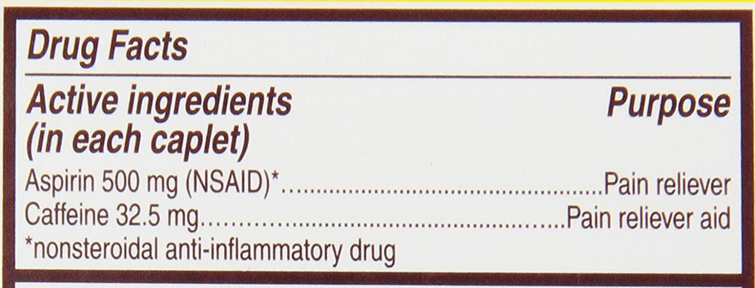 Bayer Back & Body Extra Strength Aspirin, 500mg Coated Tablets, Fast