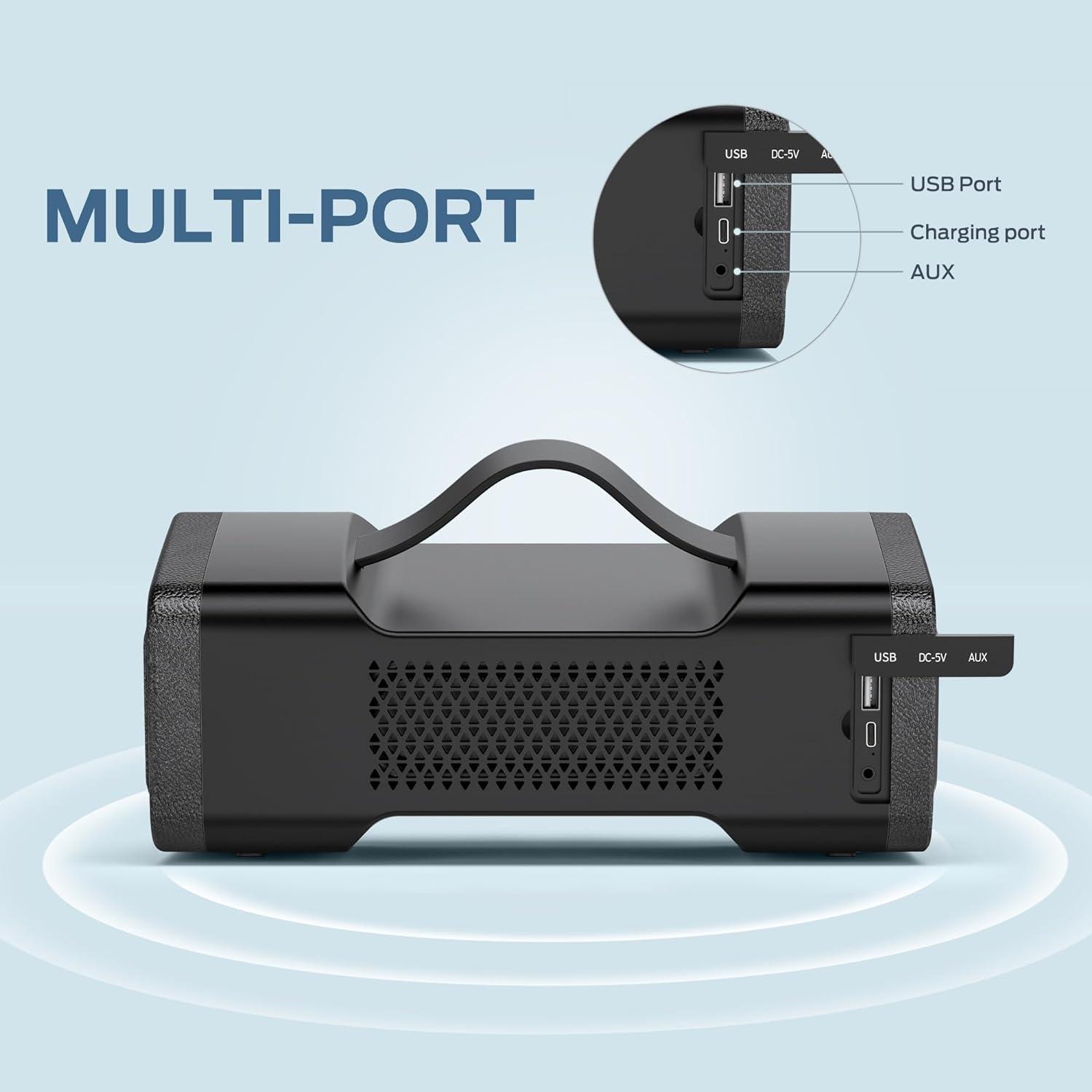 Oraolo Loud Bluetooth Speaker - Upgrade 40W Wireless Portable