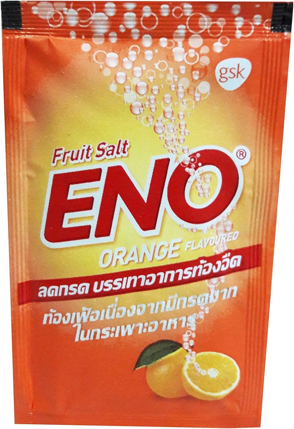 ENO Sparkling Antacid Relief Orange Flavoured Fruit Salt 20 Packs (4.3