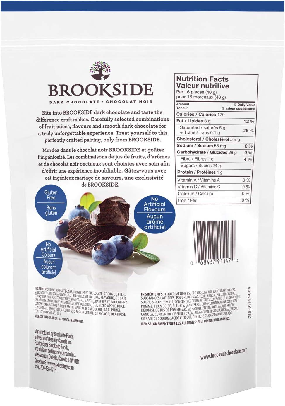 BROOKSIDE Dark Chocolate Acai Blueberry Good Candy for Family to Share