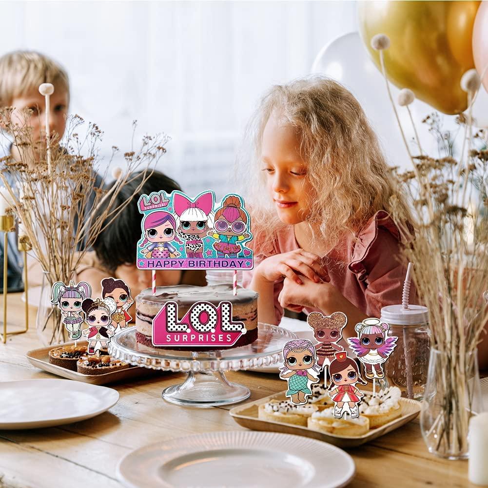 24 Pcs LOL Cake Toppers and Cupcake Toppers for Girls Birthday LOL