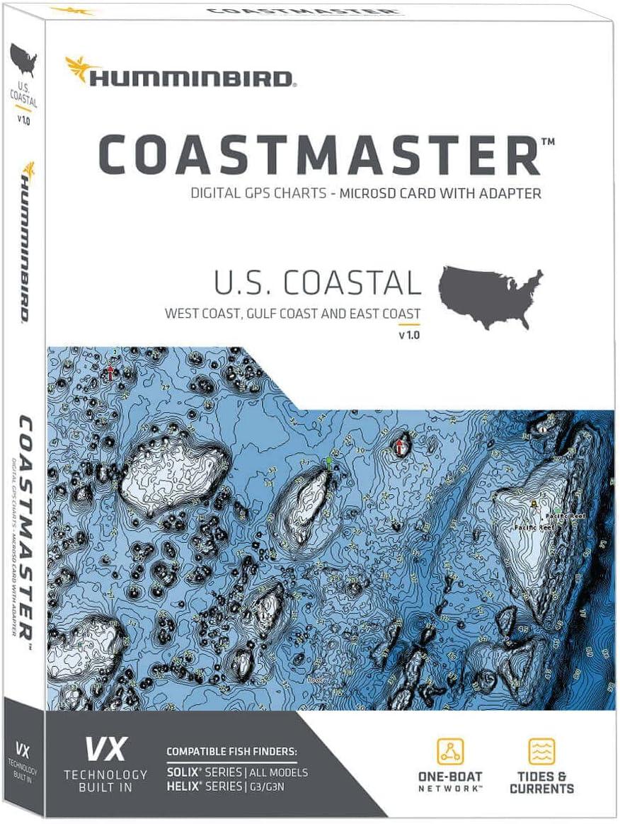 Humminbird 601015-1 CoastMaster U.S. Coastal V1 Digital GPS Maps