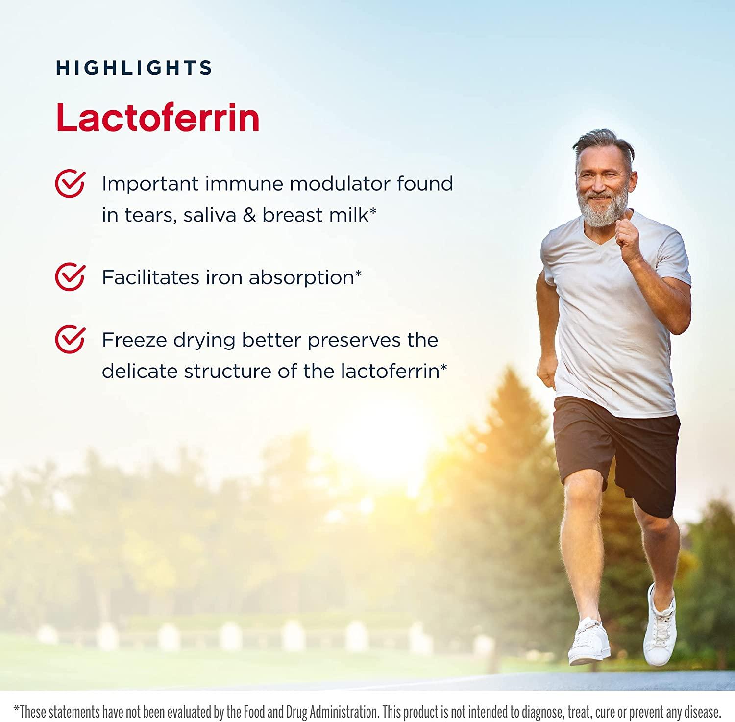 Jarrow Formulas Lactoferrin 250 mg - 60 Capsules | Immune Support ...