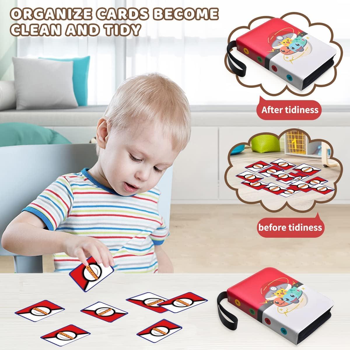 CHELSOND 4-Pocket Pokemon Card Binder | Portable Collector Album Holder |  400 Cards, 50 Removable Sleeves | Trading Card Display Case - White | Buy  Now with Express International Delivery | GoSupps.com