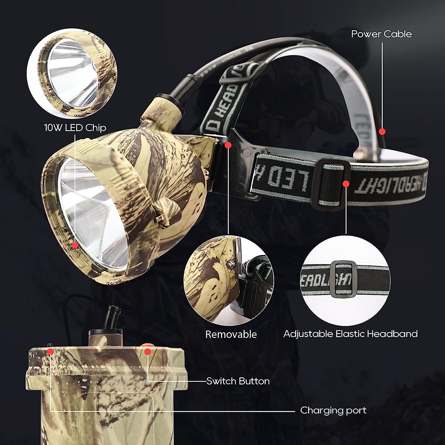 Coon Hunting Lights Headlamp For Coyotes Hog Predators, Rechargeable & Waterproo 7445040520584