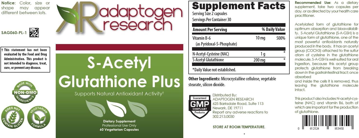 s-acetyl glutathione bioavailability Liposomal Glutathione Capsules, 4x Higher Absorption main image 1